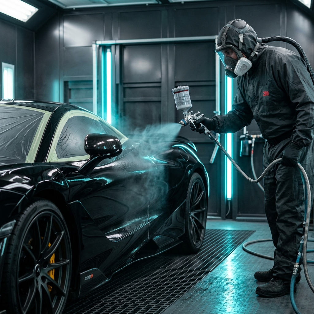 Revision Labs Down-Draft Spray Booth Application